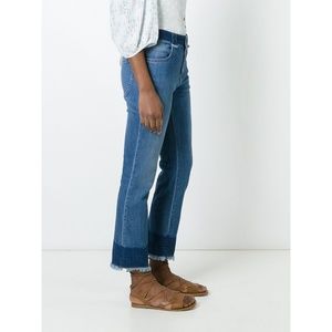 See by Chloe High-Waist Jeans with Raw Hem